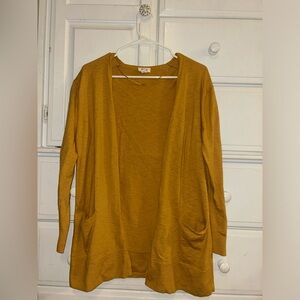 Mustard Yellow Long A.N.A Woman’s Cardigan